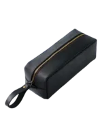 Petite trousse maquillage femme cuir artisanal noir Petite trousse maquillage femme cuir artisanal noir