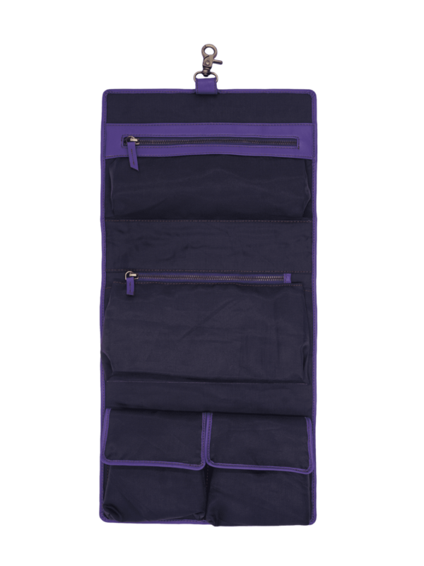Trousse de toilette femme cuir à suspendre