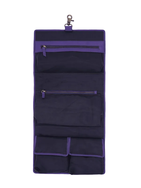 Trousse de toilette femme cuir à suspendre