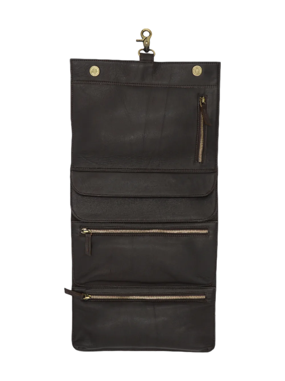 Trousse toilette homme vintage cuir pliable