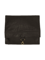 Trousse toilette homme vintage cuir pliable fermée Trousse toilette homme vintage cuir pliable fermée
