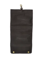 Trousse toilette homme vintage cuir pliable vue arrière Trousse toilette homme vintage cuir pliable vue arrière