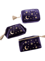 Trousses nuit étoilée en velours Trousses nuit étoilée en velours