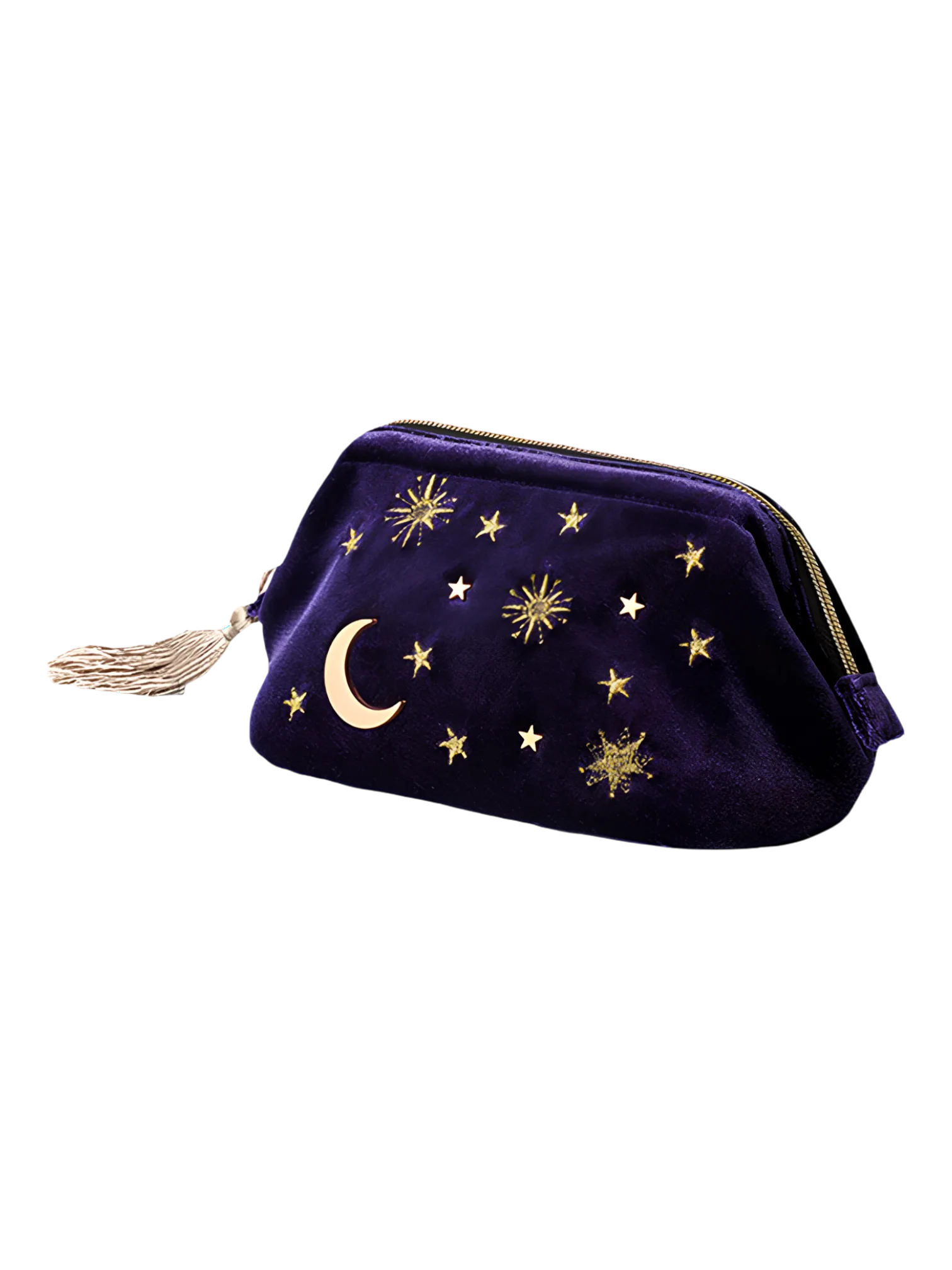 Modelo de apresentação da bolsa de veludo Starry night