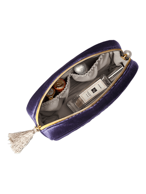 Estuche noche estrellada en terciopelo, vista interior, modelo Confort