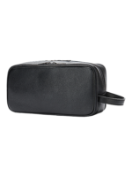 Grande trousse de toilette en cuir triple compartiment avec pochettes et elastiques noire elegante design pratique pour voyages 1.png