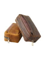 Petite trousse en cuir toilette simple compartiment et pochette en cuir avec fermeture eclair moderne et pratique 4.png