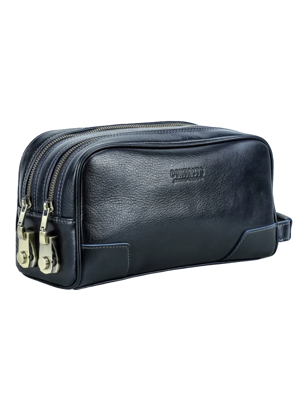 Trousse de toilette en cuir avec cadenas de sécurité anti vol à chiffres deux compartiments et pochettes pour voyage élégante et pratique Trousse de toilette en cuir avec cadenas de sécurité anti vol à chiffres deux compartiments et pochettes pour voyage élégante et pratique
