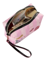 Trousse de toilette femme simple fashion rose avec zip noir imprimes little girl gold cosmetics accessory ideale pour voyager 1.png Trousse de toilette femme simple fashion rose avec zip noir imprimes little girl gold cosmetics accessory ideale pour voyager 1.png