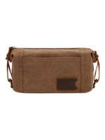 Trousse de toilette homme tissu empiecement cuir avec compartiments style brut marron design pratique et simpliste 1.png Trousse de toilette homme tissu empiecement cuir avec compartiments style brut marron design pratique et simpliste 1.png
