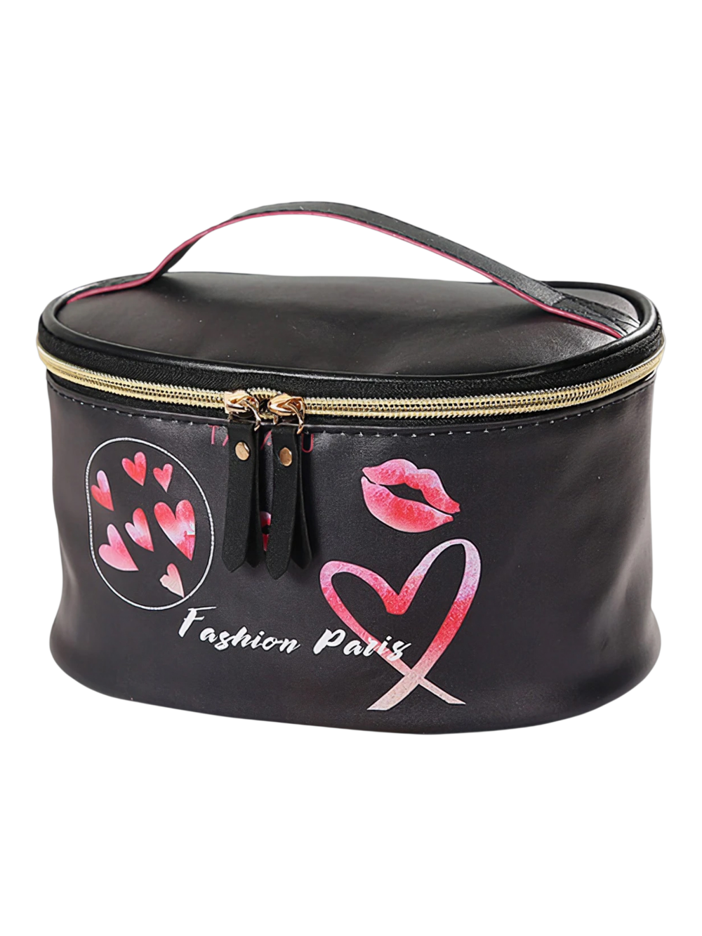 Vanity femme cosmetique maquillage simple fashion rose trendy makeup bag with graphic hearts and kiss lips design 1.png Vanity femme cosmetique maquillage simple fashion rose trendy makeup bag with graphic hearts and kiss lips design 1.png