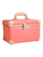 Mallette de maquillage vanity portable avec miroir en couleur rose bijoux sécurisés voyage coiffeuse élégante dimension pratique