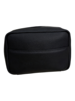 Petite trousse maquillage toilette en cuir véritable noir élégante et pratique pour beauté voyage organisation Petite trousse maquillage toilette en cuir véritable noir élégante et pratique pour beauté voyage organisation