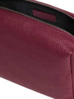 Petite trousse maquillage toilette femme imitation cuir couleur bordeaux matériau simili cuir fermeture éclair pratique pour femme Petite trousse maquillage toilette femme imitation cuir couleur bordeaux matériau simili cuir fermeture éclair pratique pour femme