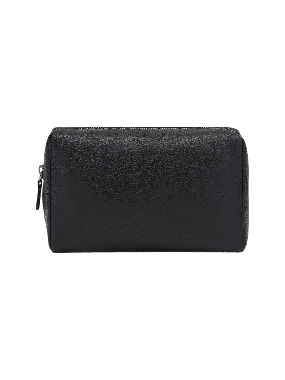 Pequeño neceser de maquillaje y aseo para mujer, de imitación de piel negra mate, compacto y práctico para viajar y guardar cosas Pequeño neceser de maquillaje y aseo para mujer, de imitación de cuero negro mate, compacto y práctico para viajar y guardar cosas