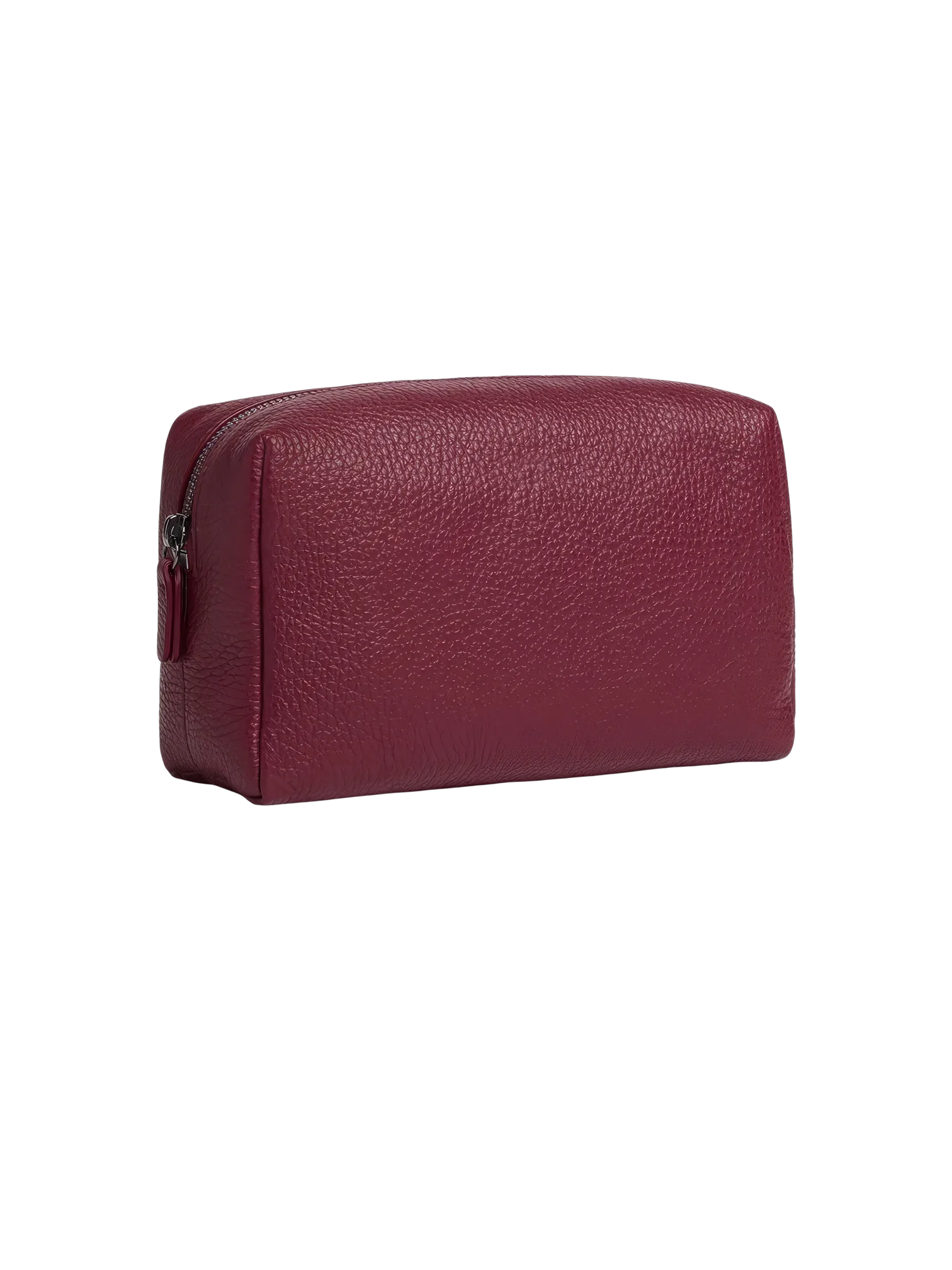 Petite trousse maquillage toilette femme imitation cuir rose texturé pour femme pratique et chic à emporter partout
