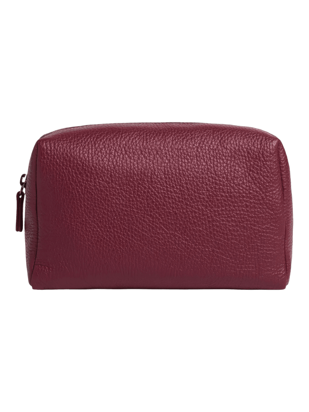 Kleine Make-up-Tasche für Damen aus rotem, strukturiertem Kunstleder mit Reißverschluss – ideal zum Mitnehmen auf Reisen Kleine Make-up- und Kulturbeutel für Damen aus rotem, strukturiertem Kunstleder mit Reißverschluss – ideal zum Mitnehmen auf Reisen