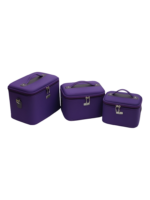 Vanity rigide pour rangement de maquillage et accessoires femme couleur violet taille variable style modern compact