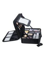 Mallette de maquillage professionnelle xl avec miroir et rangements modulables variation noir Mallette de maquillage professionnelle xl avec miroir et rangements modulables variation noir