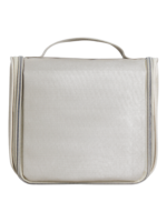 Trousse de toilette homme compacte pliable à suspendre avec multiple compartiments en tissu gris avec poignée pratique Trousse de toilette homme compacte pliable à suspendre avec multiple compartiments en tissu gris avec poignée pratique