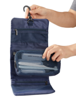 Trousse de toilette homme compacte pliable avec hook multiple compartiments a suspendre pratique pour voyage Trousse de toilette homme compacte pliable avec hook multiple compartiments a suspendre pratique pour voyage