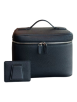 Vanity maquillage en cuir artisanal colorée avec pochettes et compartiments intérieurs 1 Vanity maquillage en cuir artisanal colorée avec pochettes et compartiments intérieurs 1