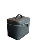 Vanity maquillage en cuir artisanal colorée pochette avec zip compartiments intérieurs pour beauté organisation élégante avec poignée