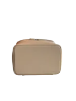 Vanity maquillage en cuir artisanal colorée pochettes compactes avec compartiments intérieurs détails soignés de couleur claire