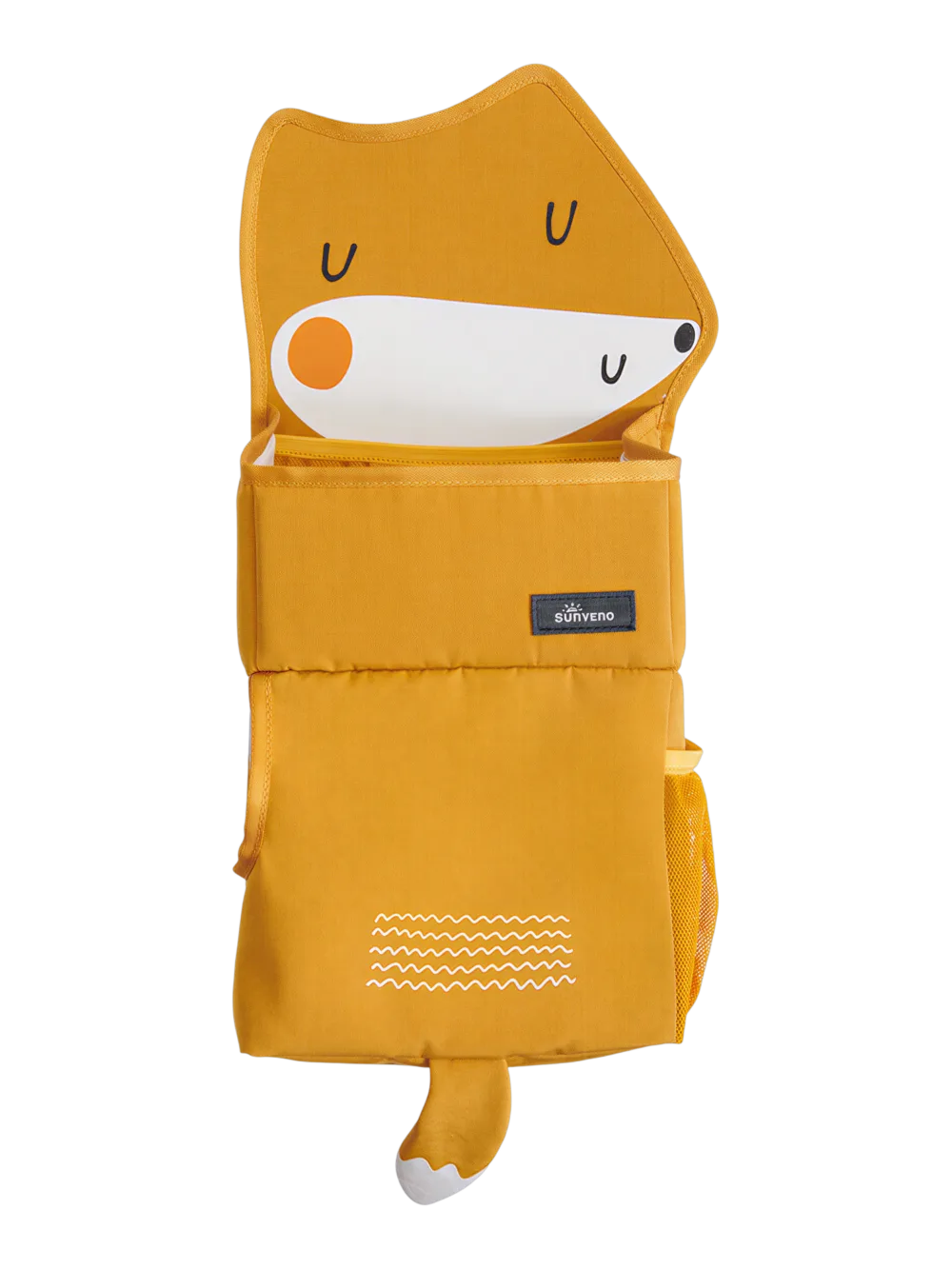 Trousse de rangement bébé à suspendre motif renard coloris jaune pour chambres d enfants articles de bébé organisation astuce
