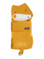 Trousse de rangement bébé à suspendre motif renard coloris jaune pour chambres d enfants articles de bébé organisation astuce