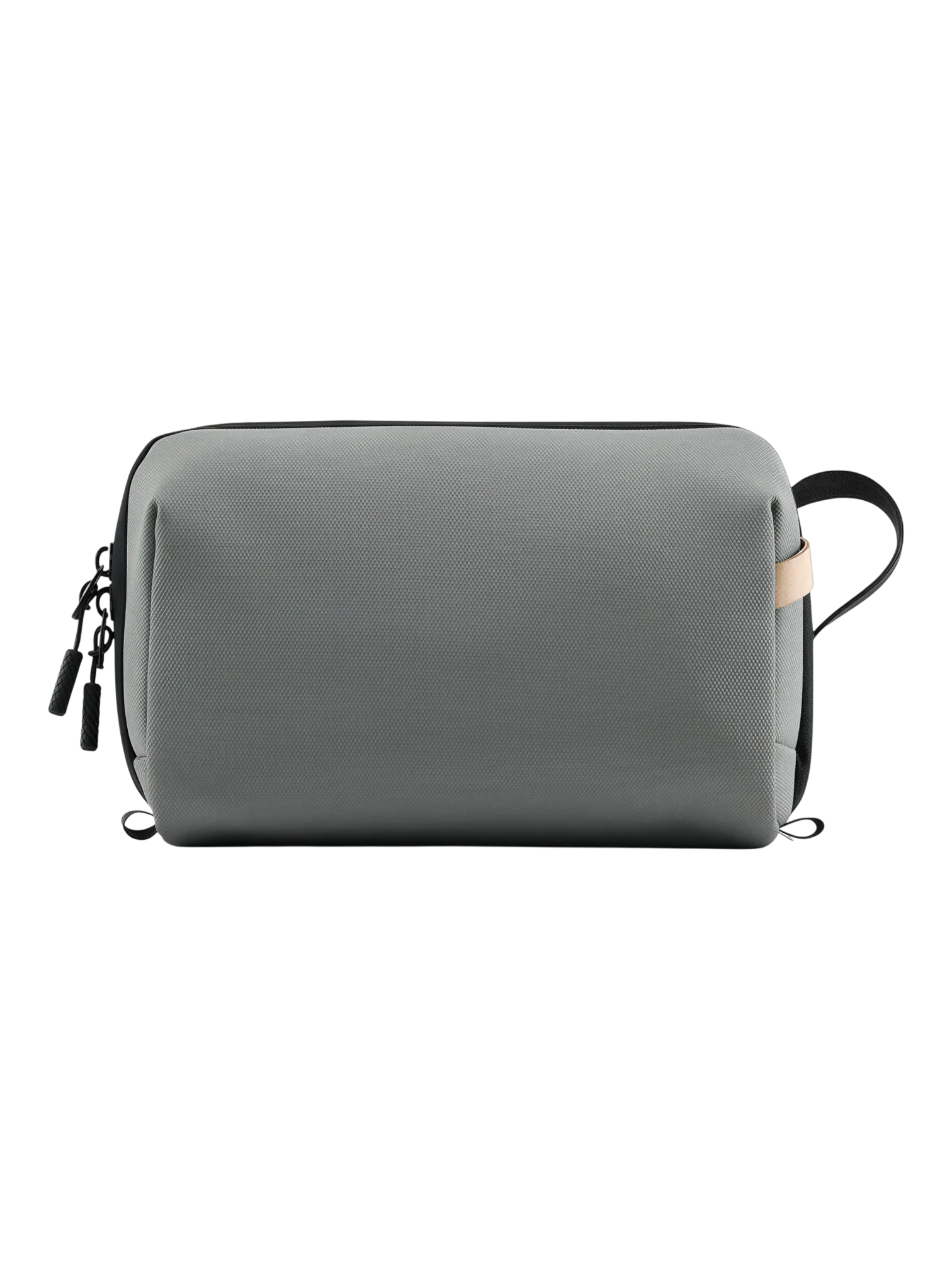 Trousse de toilette avec coque rigide de protection suspendable et compartimentée pratique pour voyage transport et outdoor grise