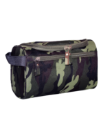 Trousse de toilette militaire camouflage pour homme pochette avec compartiments crochet à suspendre pour voyage