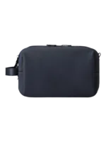 Trousse de toilette pratique multi compartiments avec pochettes et elastiques internes pour voyage en néoprène noir