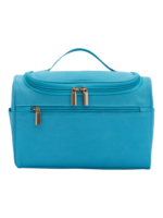 Trousse de toilette compacte avec crochet pochettes filet et compartiments en couleur bleu facile à transportez et rangement efficace Trousse de toilette compacte avec crochet pochettes filet et compartiments en couleur bleu facile à transportez et rangement efficace
