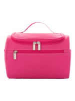 Trousse de toilette compacte avec crochet pochettes filet et compartiments en similicuir rose pour voyage avec rangement pratique Trousse de toilette compacte avec crochet pochettes filet et compartiments en similicuir rose pour voyage avec rangement pratique