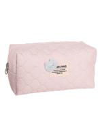Trousse de toilette et maquillage femme matelassée rose avec ourson enfantin accessoire beauté plusieurs coloris