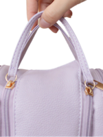 Trousse de toilette et maquillage grande ouverture pour femme avec compartiments en similicuir douce étanche et pratique