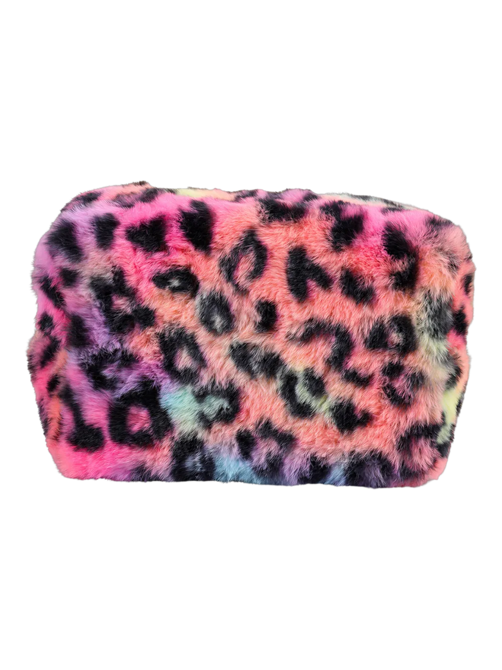 Trousse de toilette et maquillage léopard en fausse fourrure fluffy multicolore pour femme accessoire de beauté mode Trousse de toilette et maquillage léopard en fausse fourrure fluffy multicolore pour femme accessoire de beauté mode