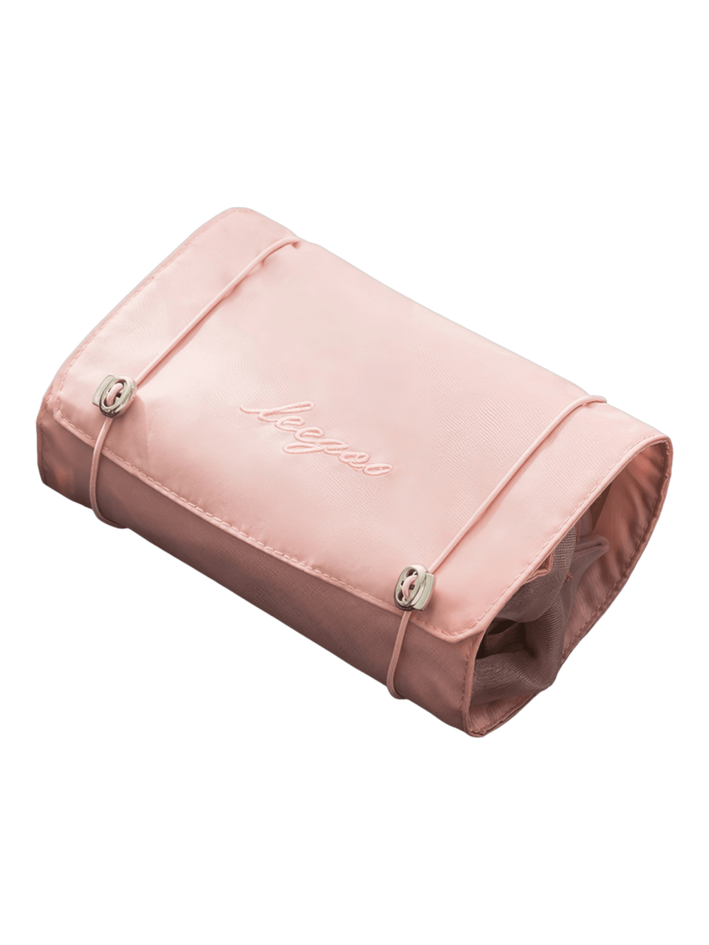 Trousse de toilette et maquillage repliable à suspendre avec pochettes transparentes détachables couleur rose portable multifonctionnelle Trousse de toilette et maquillage repliable à suspendre avec pochettes transparentes détachables couleur rose portable multifonctionnelle