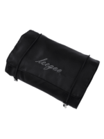 Trousse de toilette et maquillage repliable à suspendre avec pochettes transparentes détachables noire pour voyage compacte et pratique