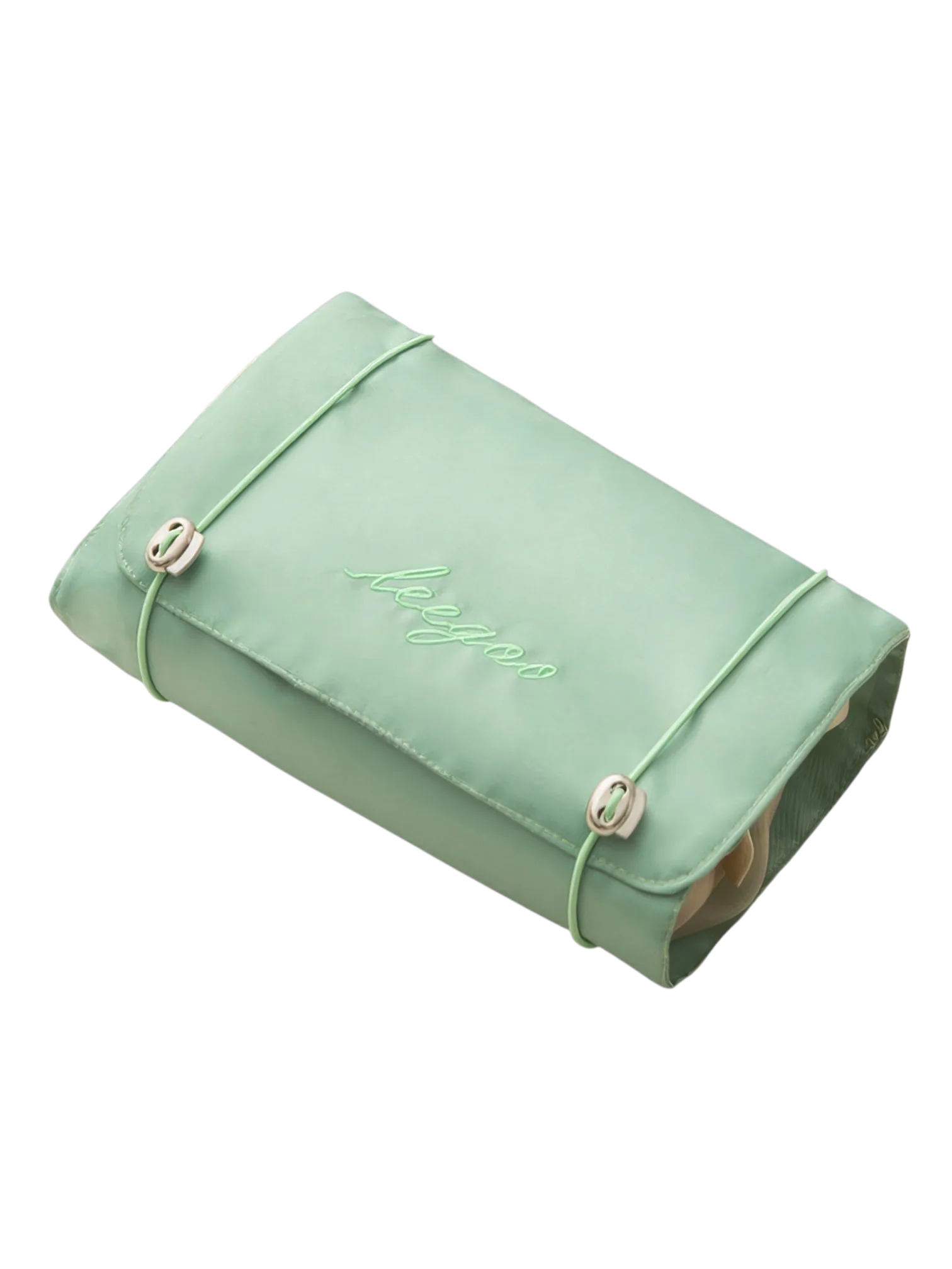 Trousse de toilette et maquillage repliable à suspendre avec pochettes transparentes détachables pour voyager avec style et organiser ses produits