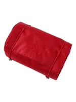 Trousse de toilette et maquillage repliable à suspendre rouge avec pochettes transparentes détachables compacte pour voyage Trousse de toilette et maquillage repliable à suspendre rouge avec pochettes transparentes détachables compacte pour voyage