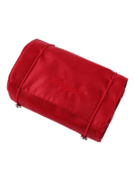 Trousse de toilette et maquillage repliable à suspendre rouge avec pochettes transparentes détachables compacte pour voyage Trousse de toilette et maquillage repliable à suspendre rouge avec pochettes transparentes détachables compacte pour voyage