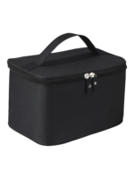 Vanity de toilette homme grande ouverture avec poignée noire pour soins personnels et cosmétiques avec anse pratique