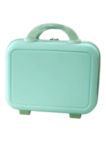 Vanity de voyage rigide pour femme avec poignée sangle trolley couleur menthe design élégant pour les voyages Vanity de voyage rigide pour femme avec poignée sangle trolley couleur menthe design élégant pour les voyages