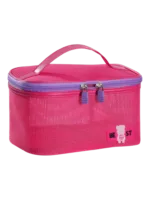 Vanity toilette maquillage en maille semi transparent pour femme cas rose femme conteneur pratique pour cosmétiques organisation stylé