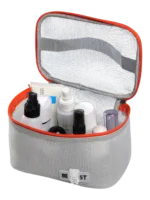 Vanity toilette maquillage en maille semi transparent pour femme sac de transport pour produits de beauté et accessoires Vanity toilette maquillage en maille semi transparent pour femme sac de transport pour produits de beauté et accessoires